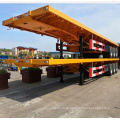 Hot Sale 3Axles Container Transport Flatbed Semi Truck Trailers